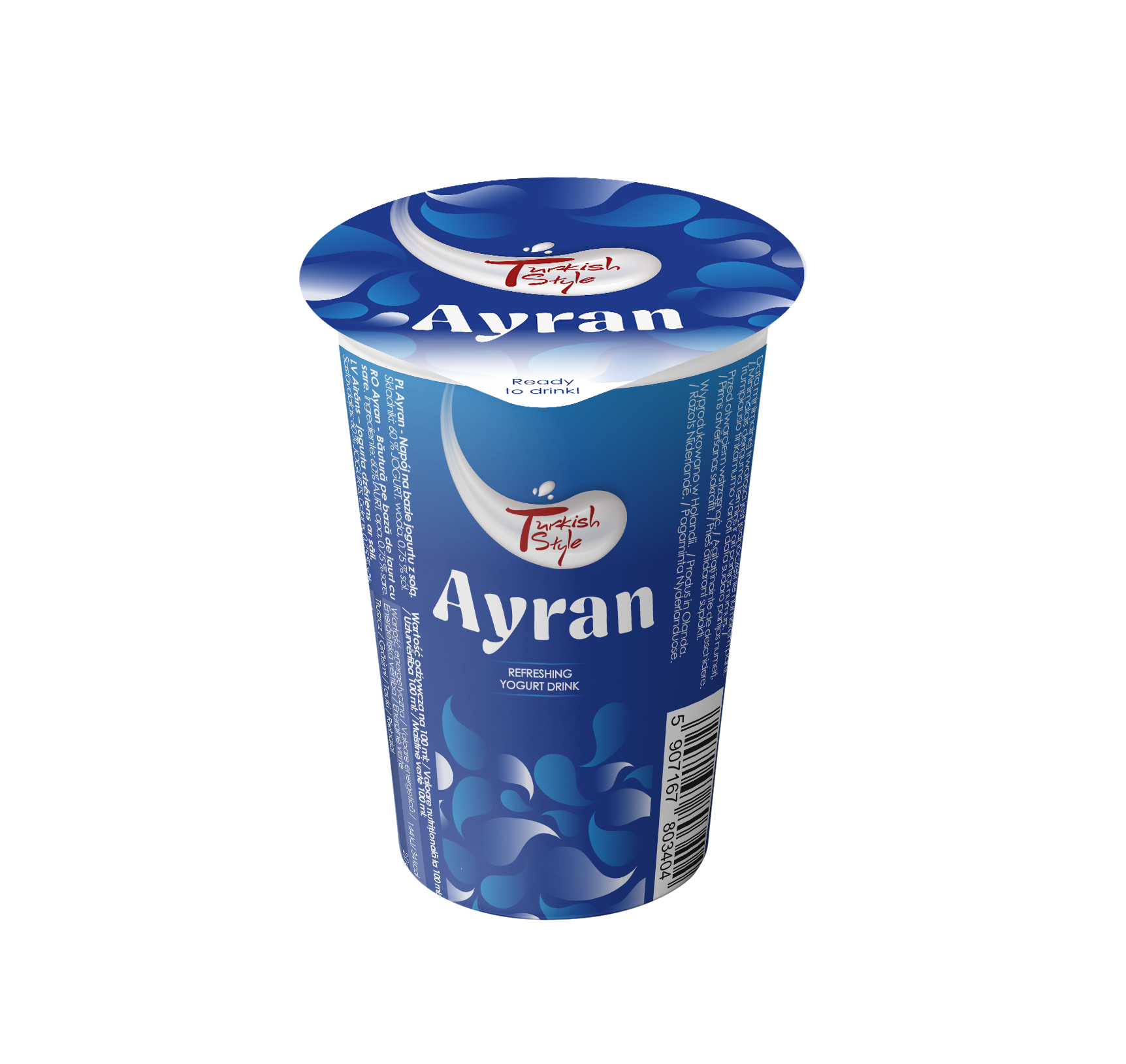 Ayran napój na bazie jogurtu z solą
