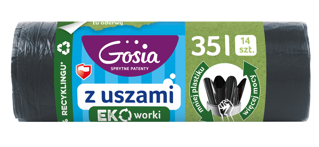 Worki na śmieci z uszami 35l 14 szt.