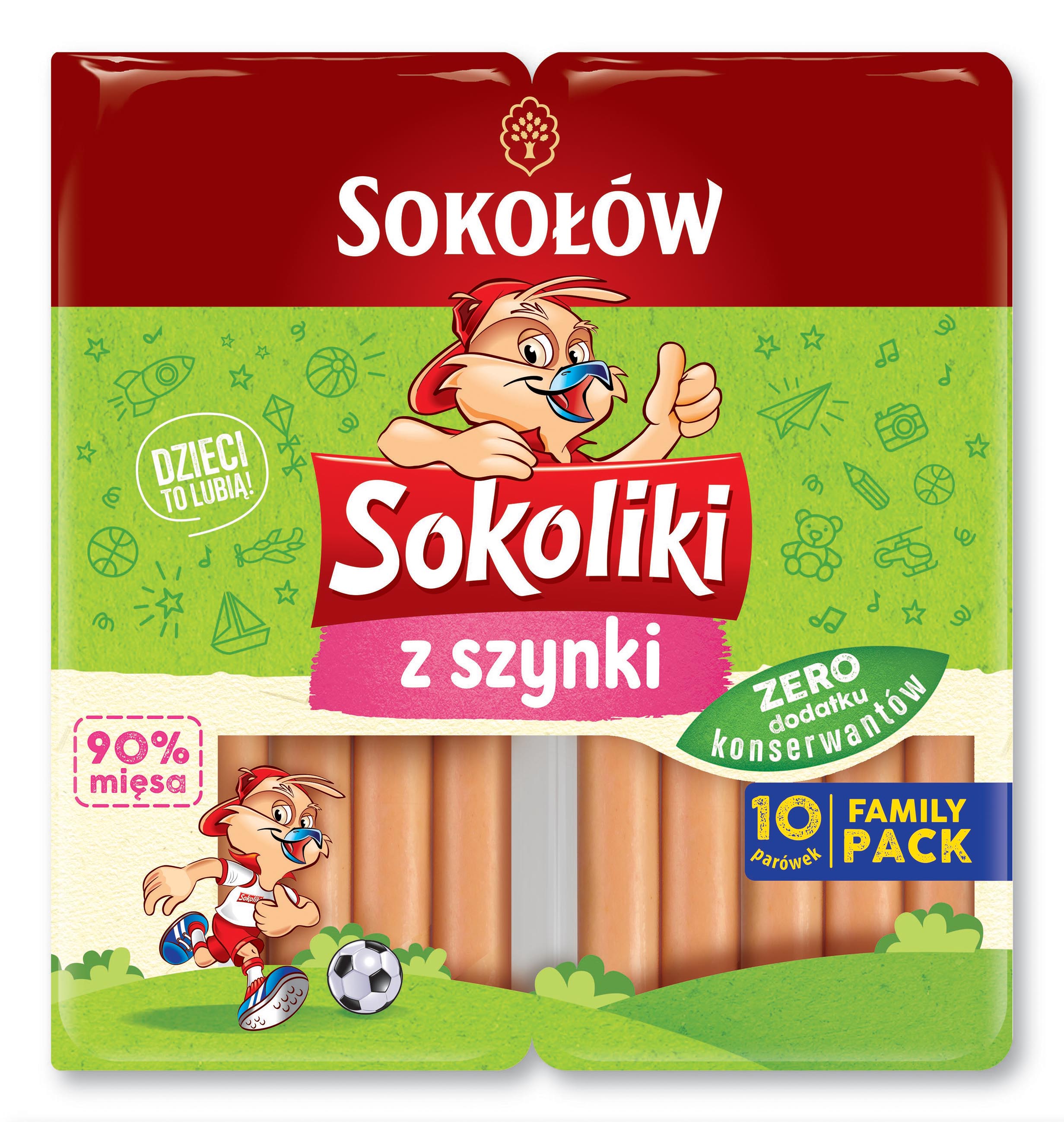 Sokoliki paróweczki z szynki duopack 2X130