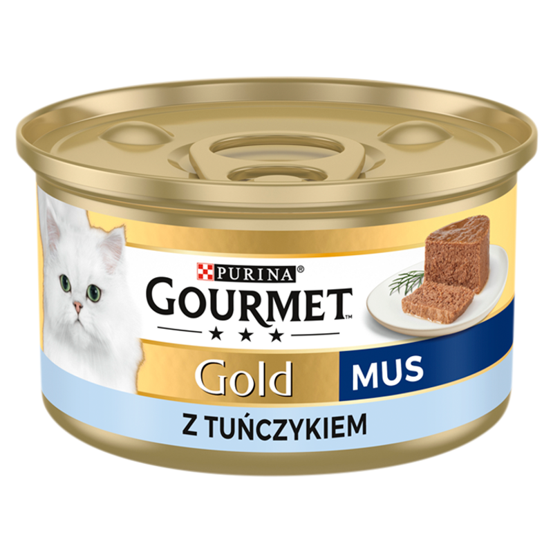 Pokarm dla kotów - mus z tuńczykiem (puszka)