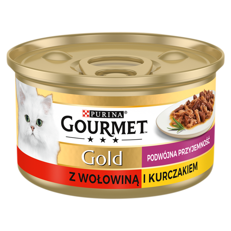 Pokarm dla kotów - mix wołowina i kurczak (puszka)