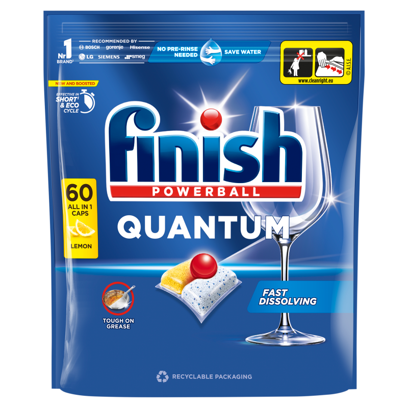Kapsułki do zmywarki Quantum Lemon 60 szt.