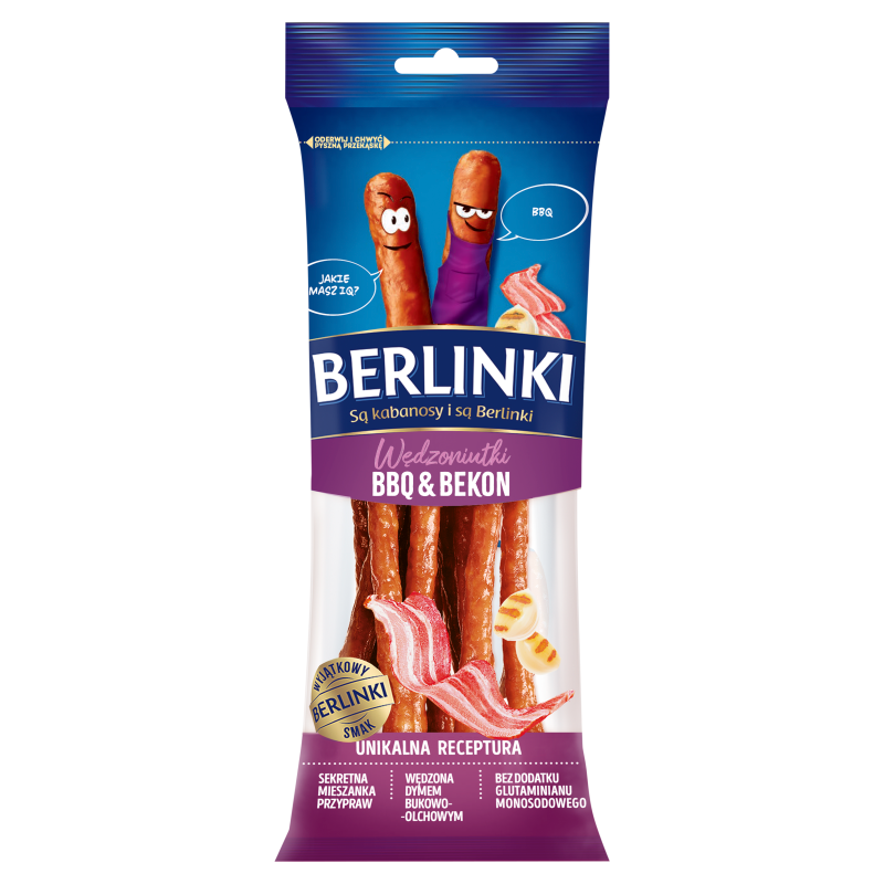 Kabanosy berlinki bekon bbq
