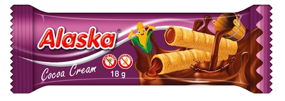 Rurki kukurydziane nadziewane kremem kakaowym - bezglutenowe