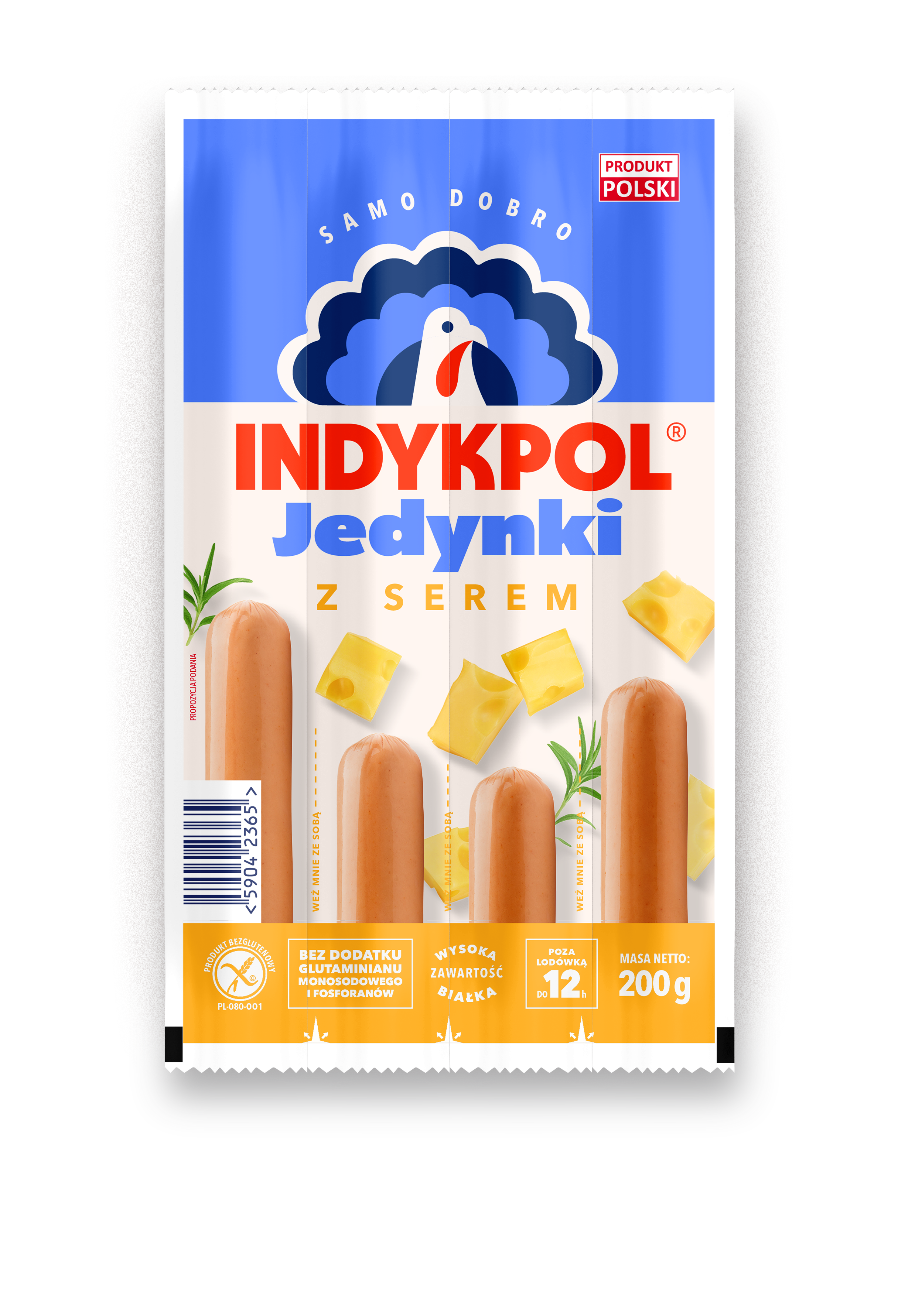 Jedynki Parówki z serem bezglutenowe