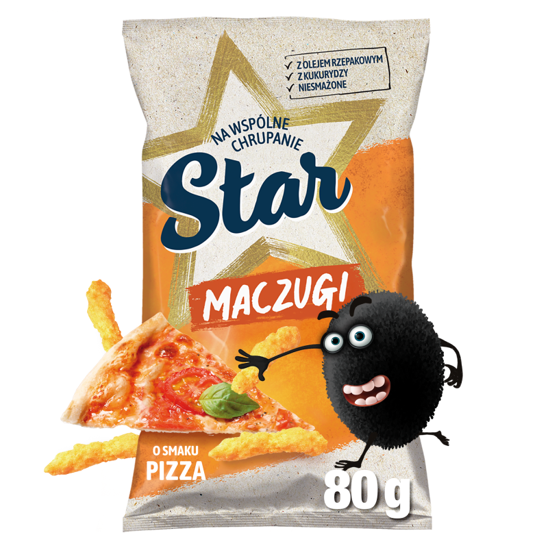 Chrupki kukurydziane o smaku pizzy