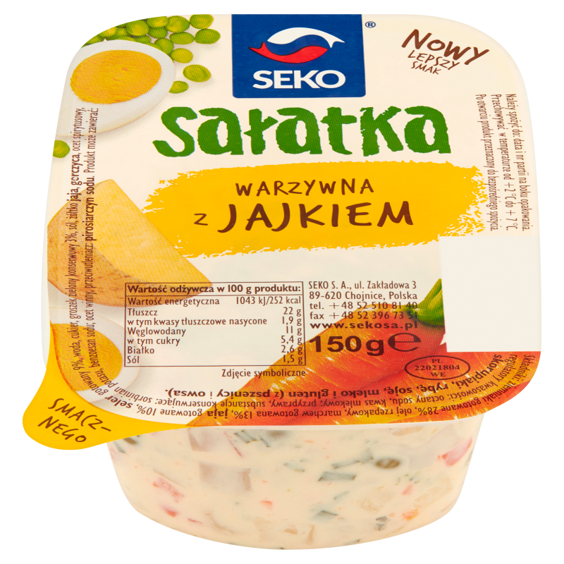 Sałatka warzywna z jajkiem