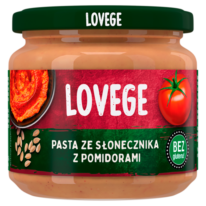 Pasta ze słonecznika z pomidorami bezglutenowa