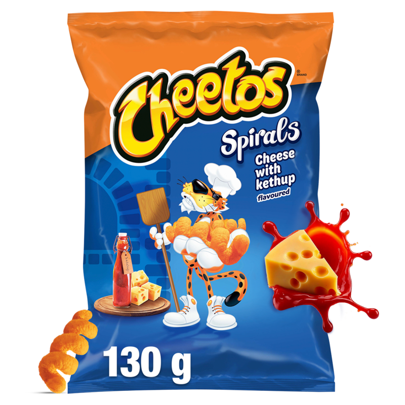 Chrupki kukurydziane o smaku serowo-ketchupowym