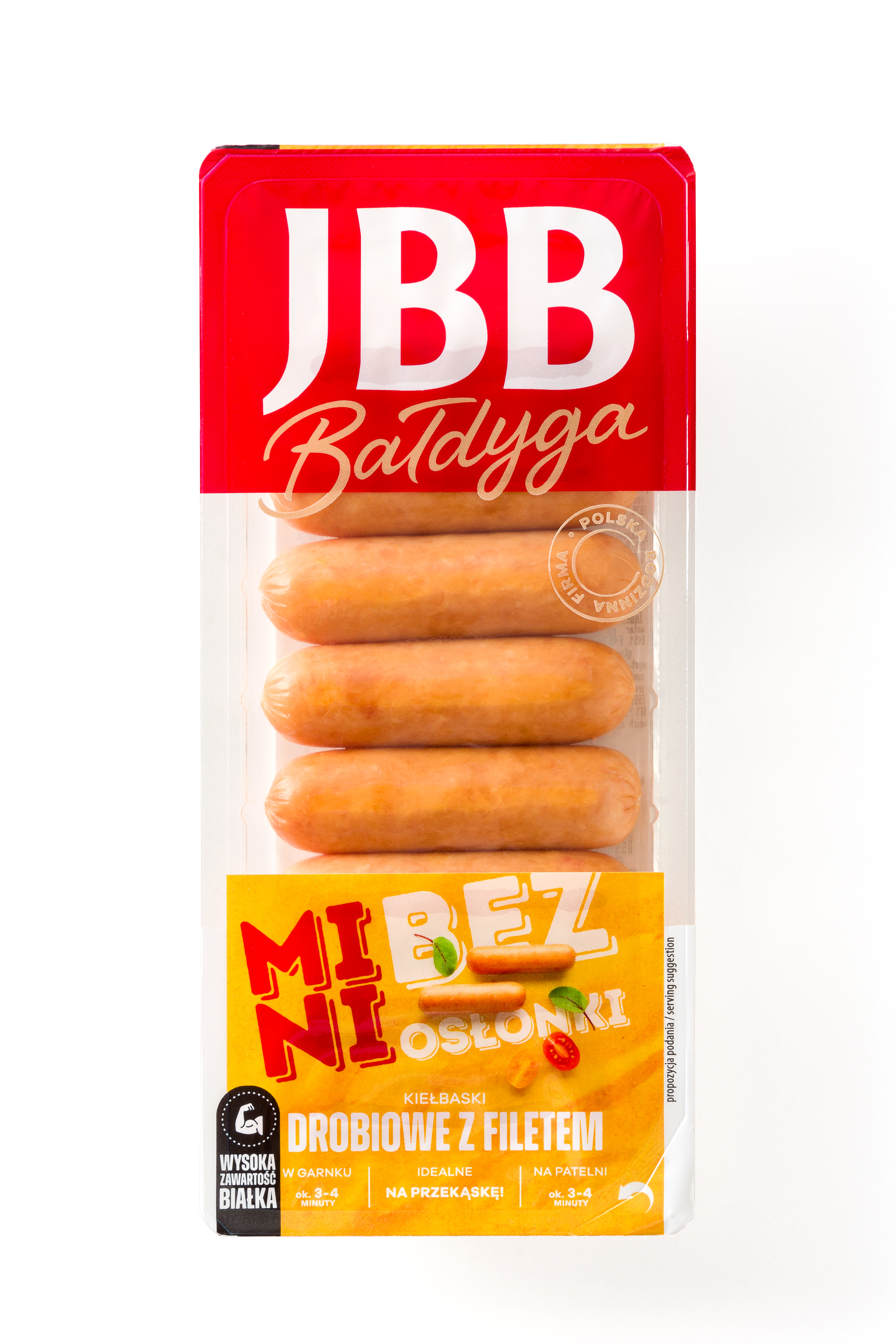Mini kiełbaski drobiowe z filetem bez osłonki