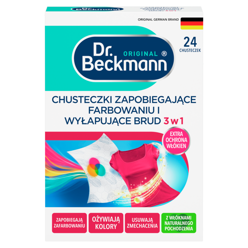 Chusteczki wyłapujące kolor i usuwające brud 24 szt.