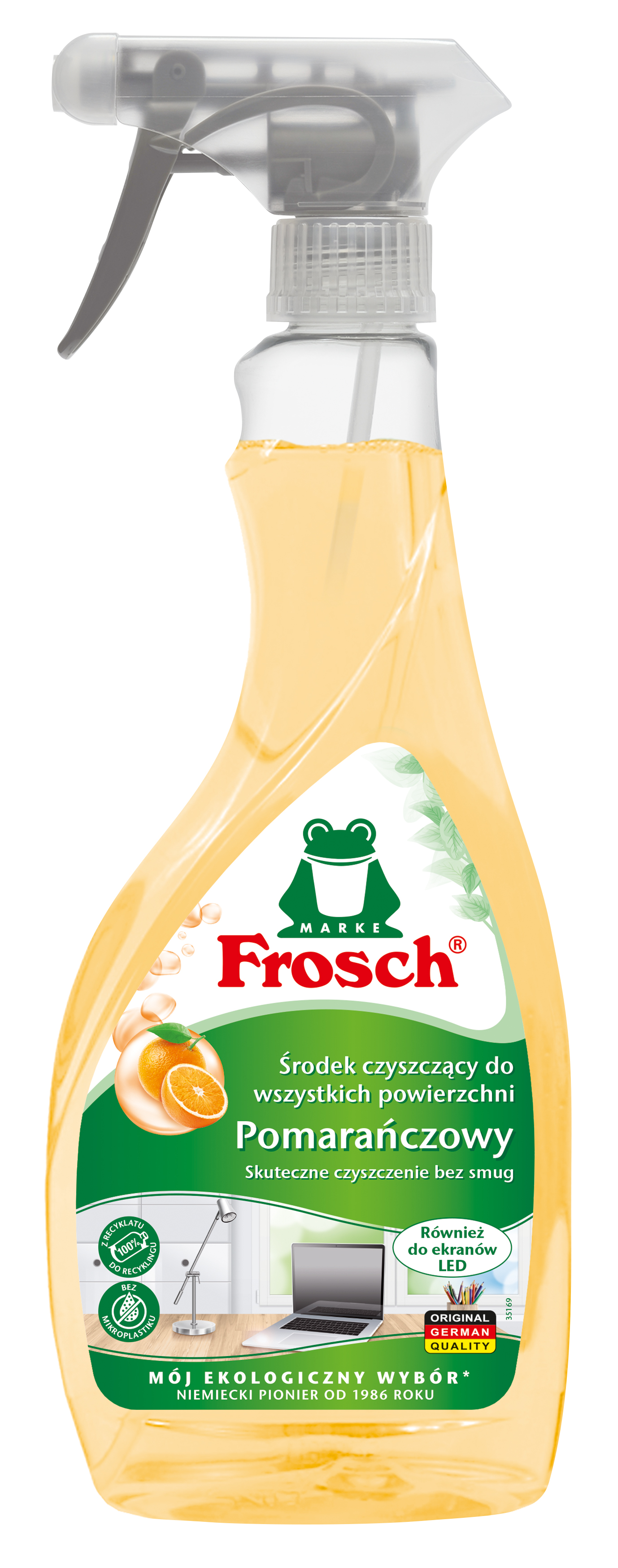 Płyn do czyszczenia uniwersalny w sprayu Pomarańcza 500ml