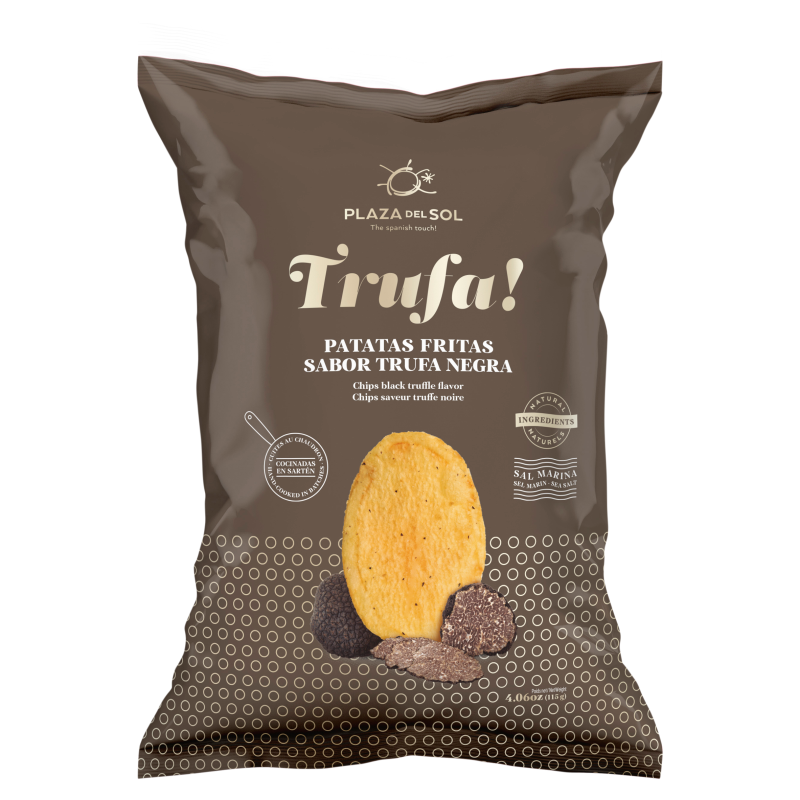Chipsy ziemniaczane o smaku czarnej trufli (bezglutenowe)