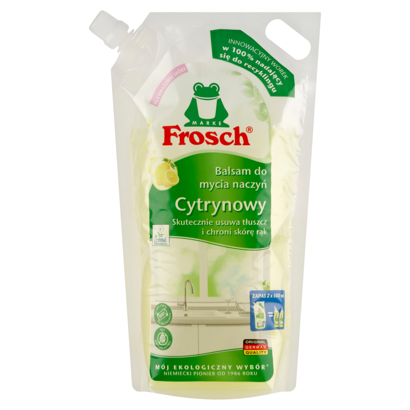Zapas Balsam do mycia naczyń w worku Cytryna 1000ml