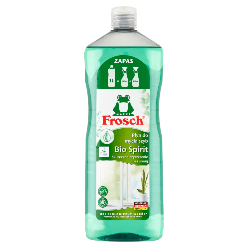 Zapas Płynu do mycia Szyb w butelce Bio Spirit 1000ml