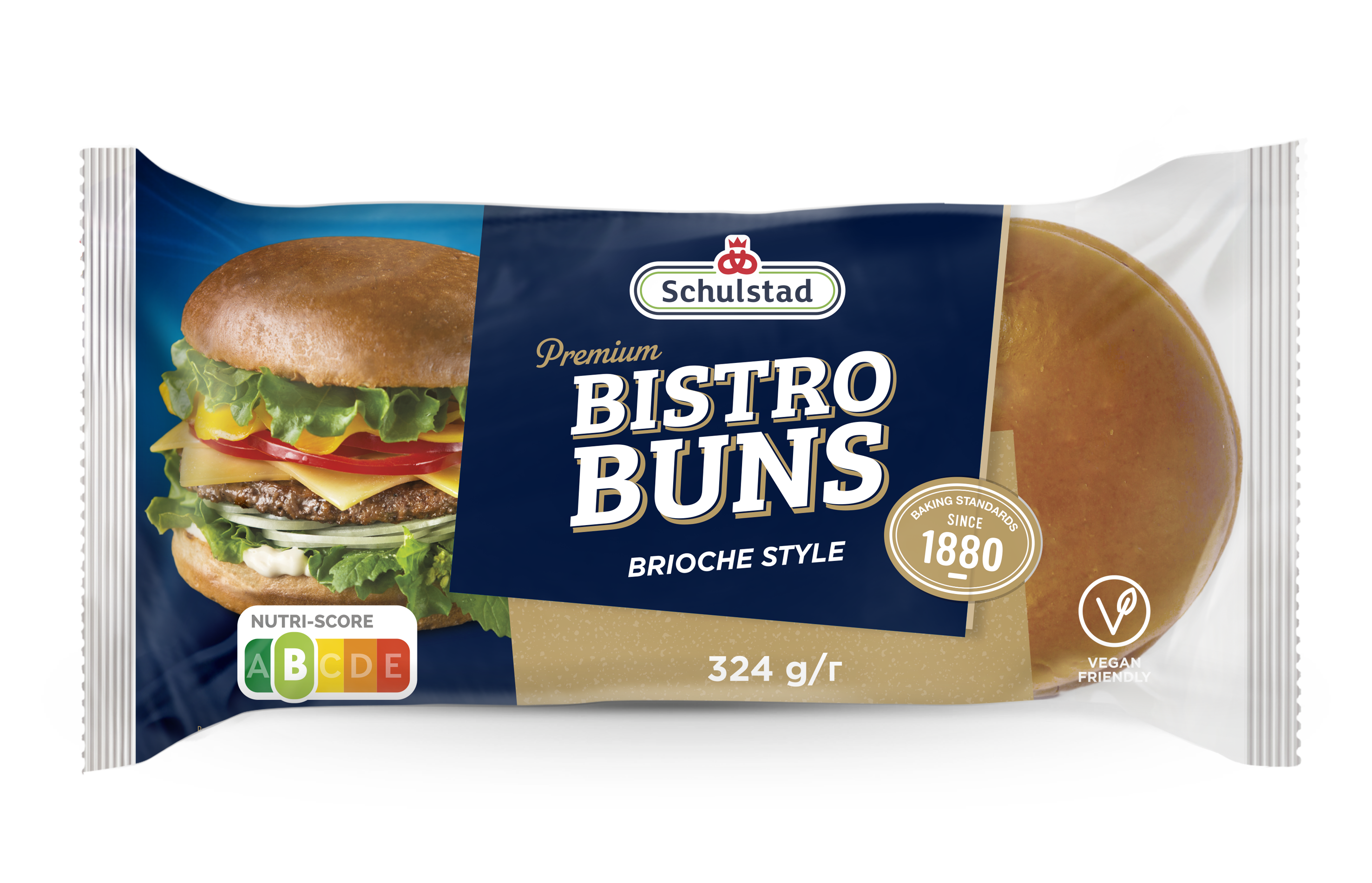 Premium BISTRO Bułki pszenne typu brioche do hamburgerów 4 szt.