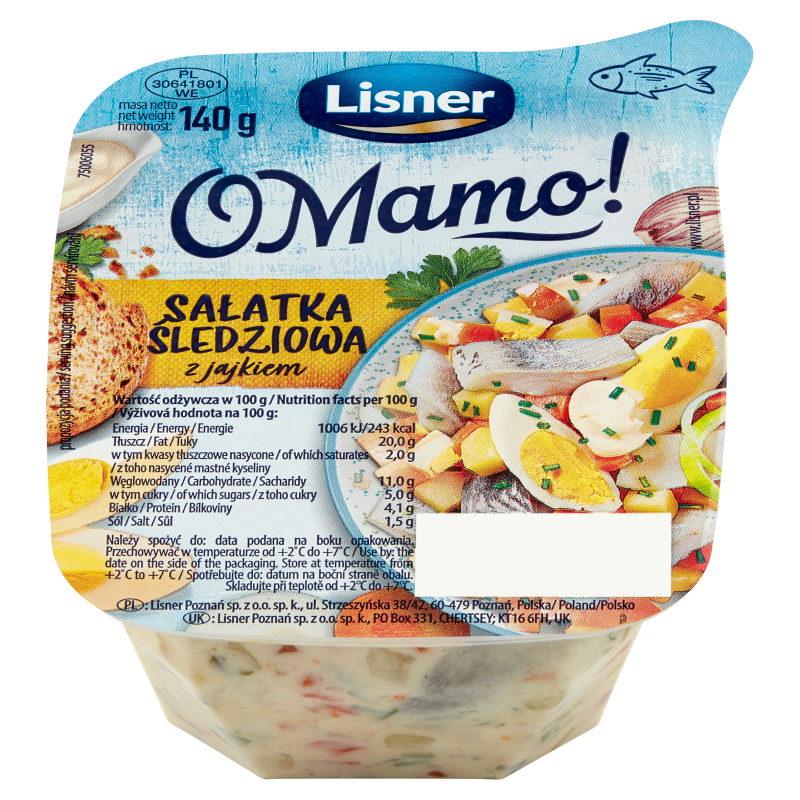 Sałatka śledziowa z jajkiem