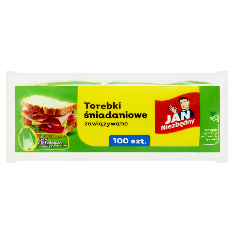 Torebki śniadaniowe zawiązywane 100 szt.