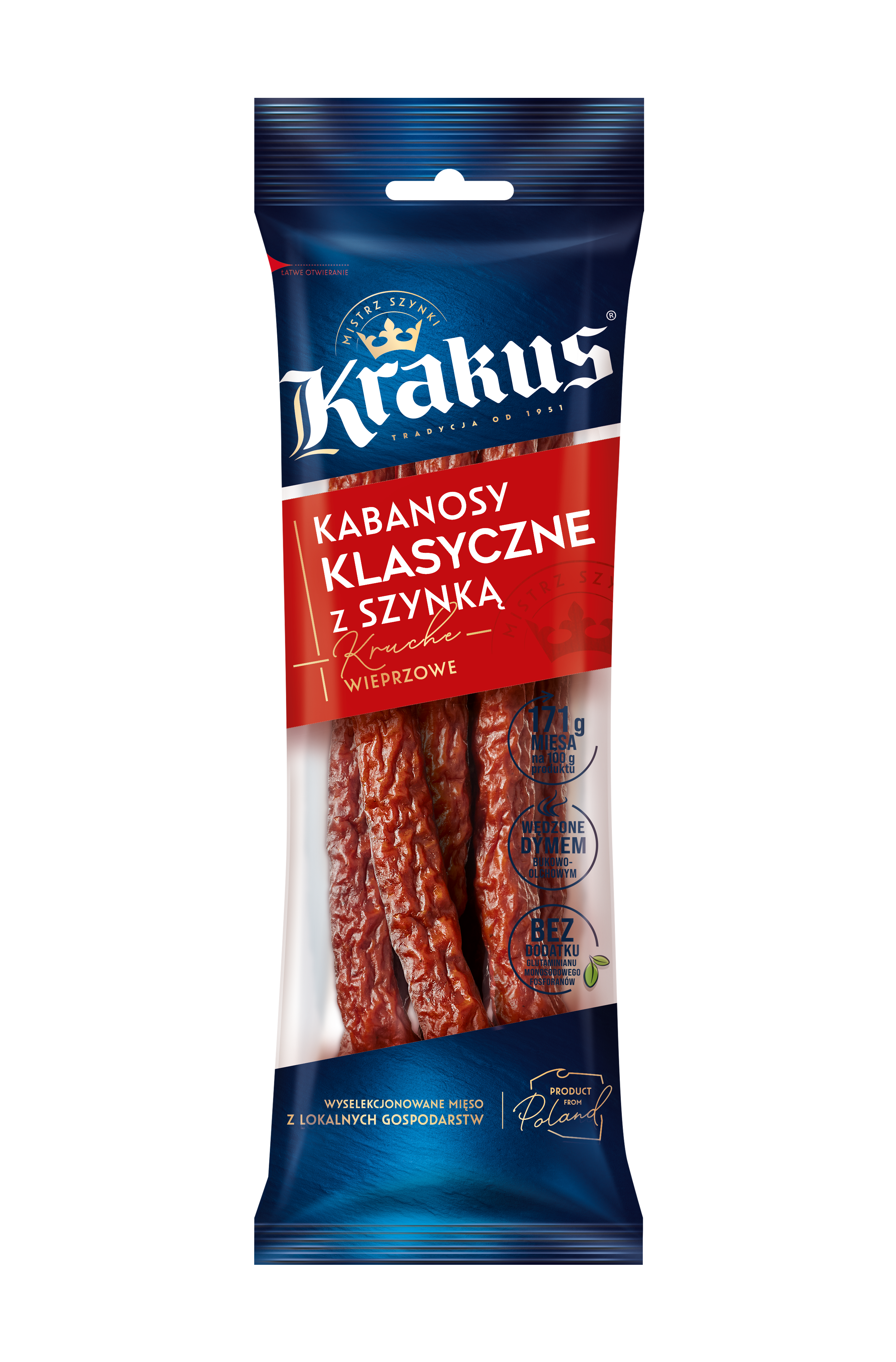 Kabanosy klasyczne wieprzowe