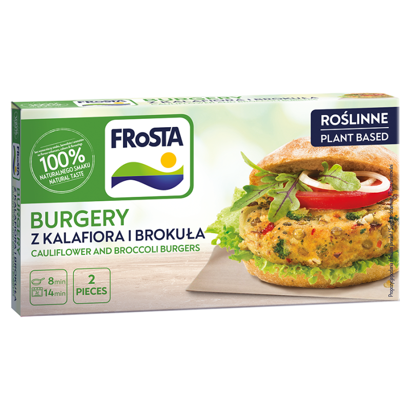 Burgery z kalafiora i brokuła mrożone