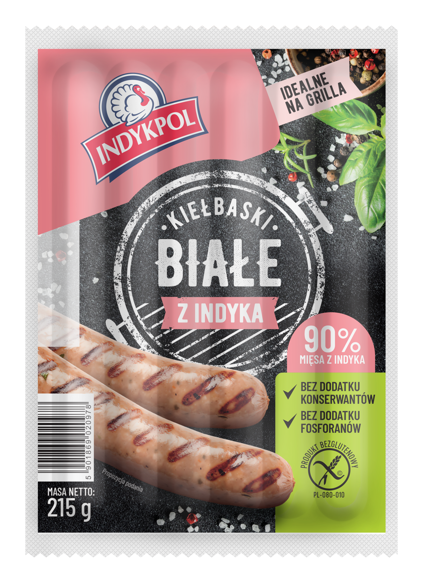 Kiełbaski Białe z Indyka