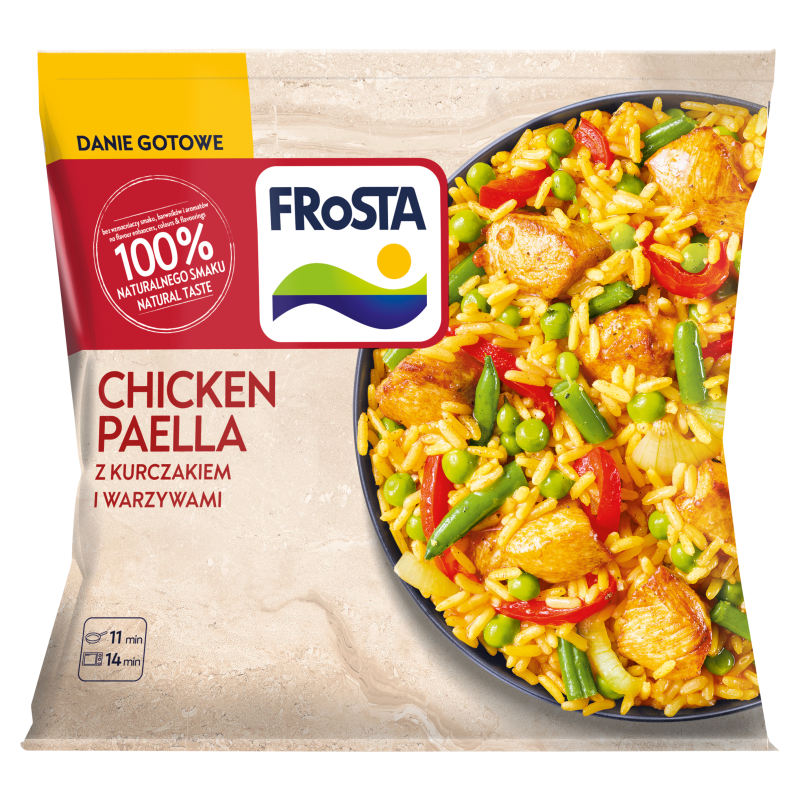 Chicken Paella danie z kurczakiem po hiszpańsku mrożone