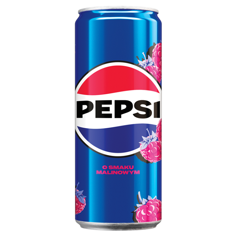 Napój gazowany typu cola o smaku malinowym