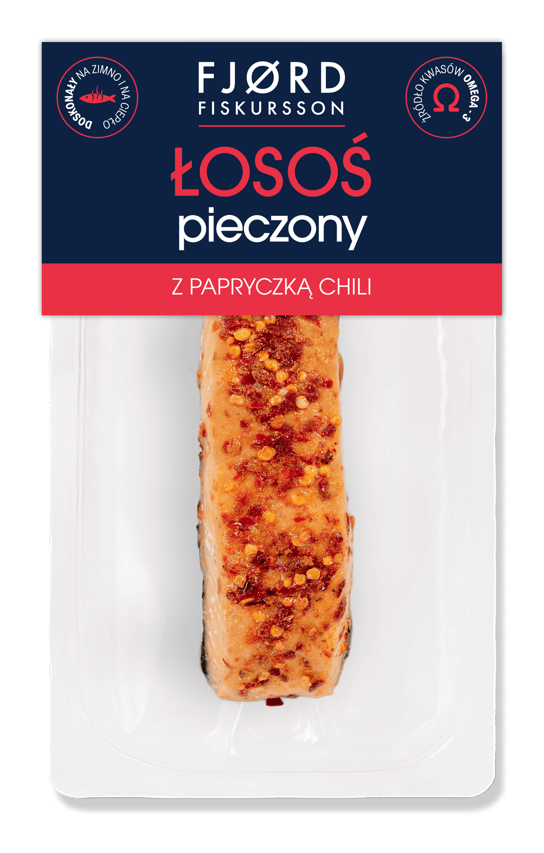 Łosoś pieczony z papryczką chili