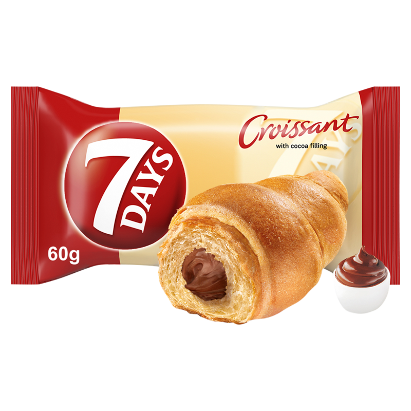 Croissant z nadzieniem kakaowym