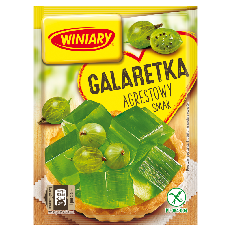 Galaretka o smaku agrestowym bezglutenowa