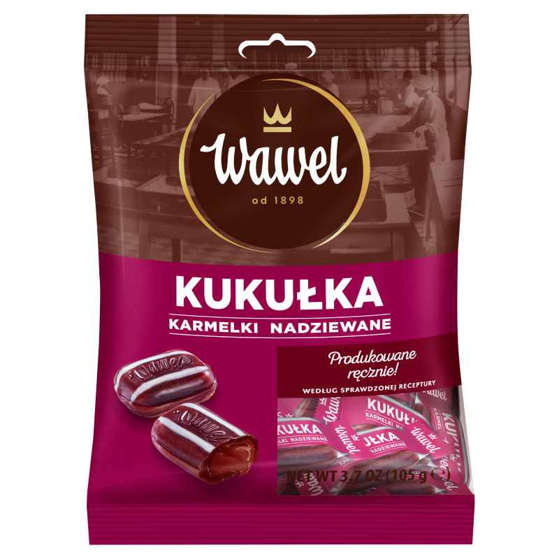 Cukierki nadziewane karmelki Kukułka