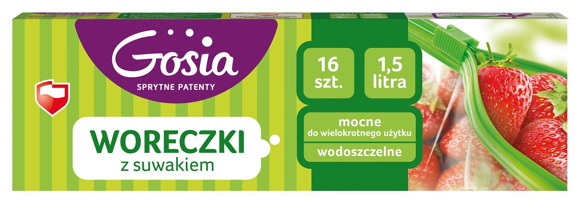 Woreczki z suwakiem 16 szt. (1,5l)