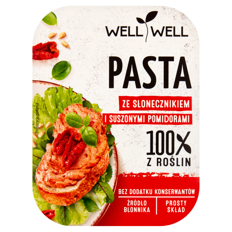 Pasta ze słonecznikiem i suszonymi pomidorami