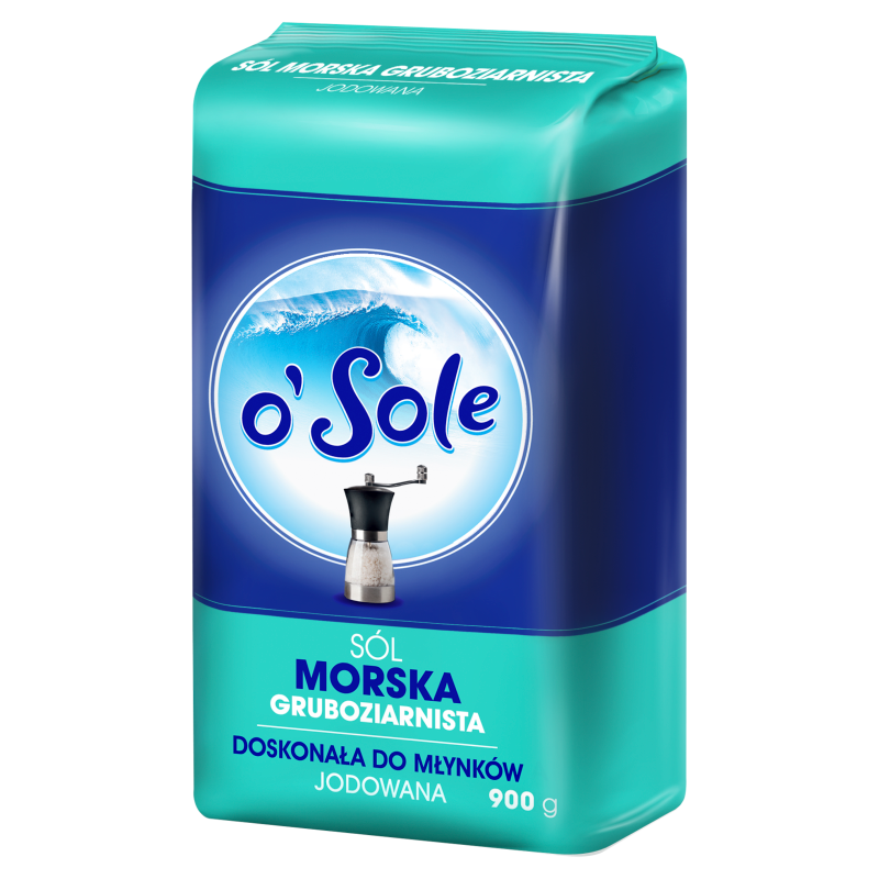 Sól morska jodowana gruboziarnista