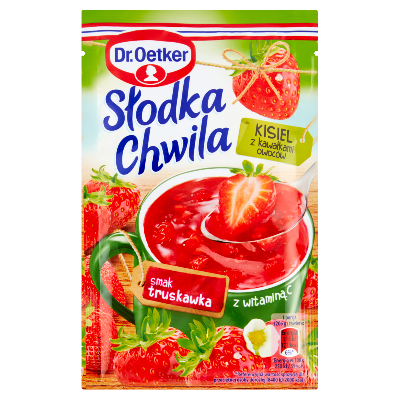 Kisiel o smaku truskawkowym