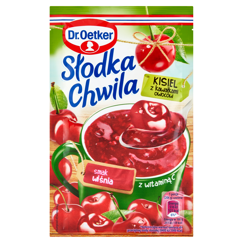 Kisiel o smaku wiśniowym