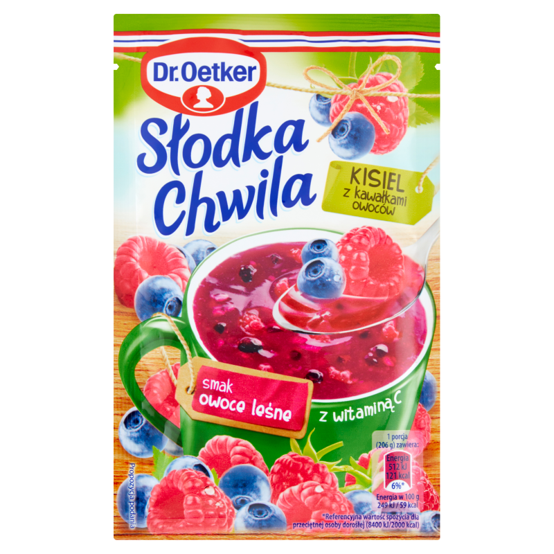Kisiel o smaku owoców leśnych