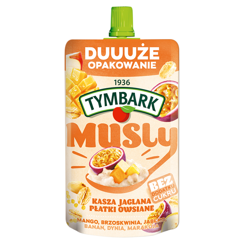 Musly płatki owsiane + kasza jaglana + mango marakuja