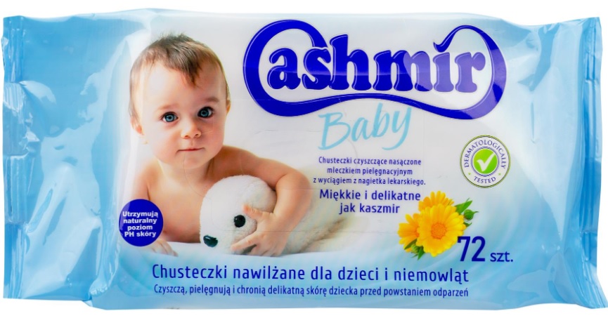 Chusteczki nawilżane dla dzieci i niemowląt 72 szt.