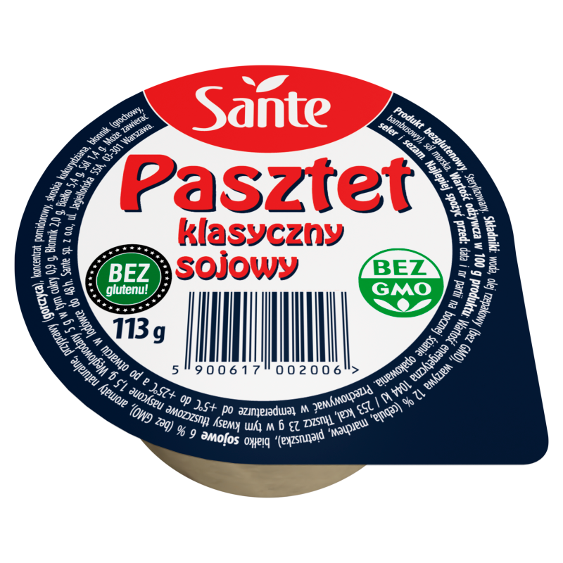 Pasztet sojowy klasyczny bezglutenowy