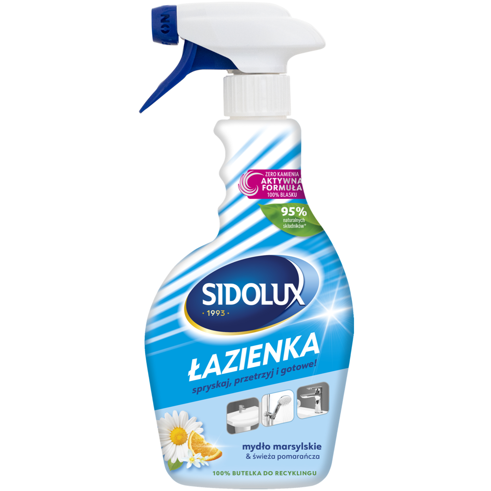 Płyn do czyszczenia Łazienki w sprayu Mydło Marsylskie&Pomarańcza 500ml