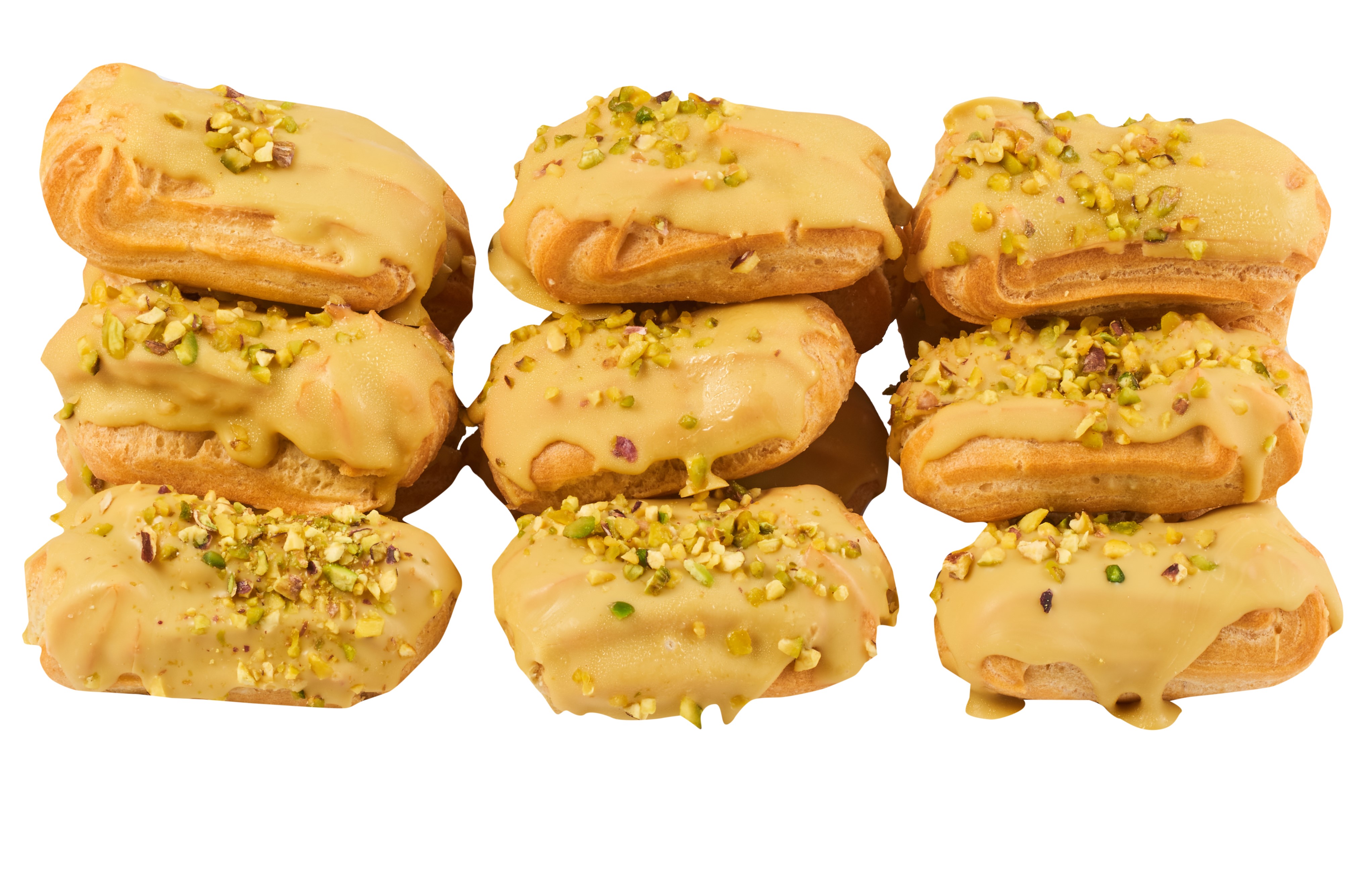 Eklerki mini pistacjowe