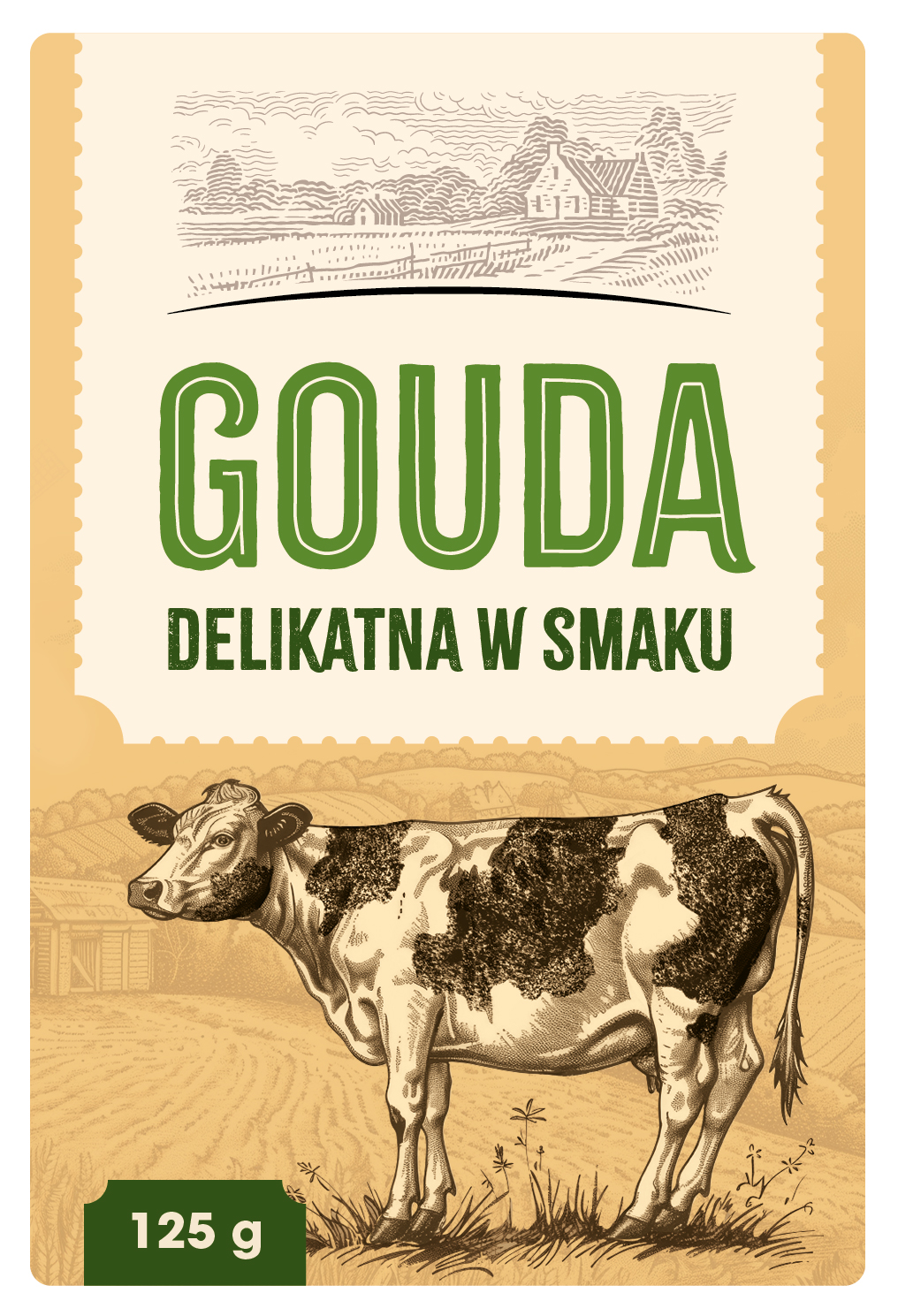 Ser żółty Gouda w plastrach