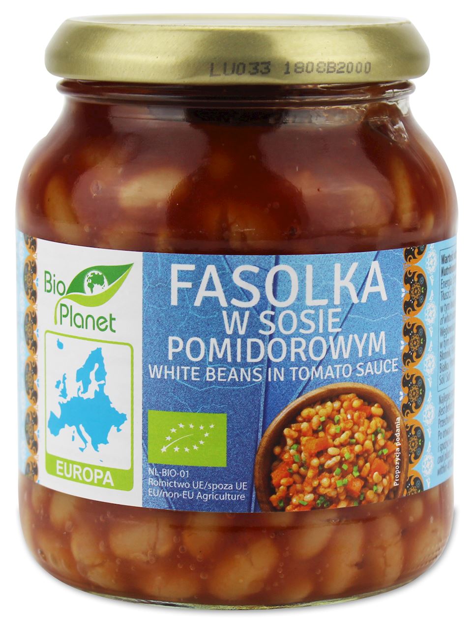 Fasolka w sosie pomidorowym BIO