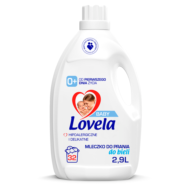 Hipoalergiczne Mleczko do prania niemowlęcych tkanin białych 32 prania Baby 2900ml