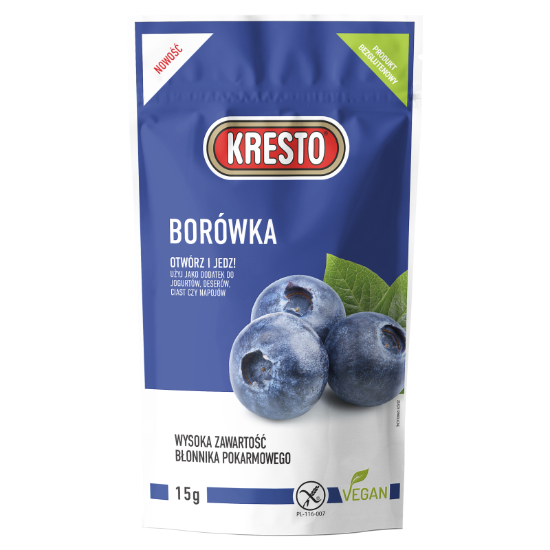 Borówka amerykańska liofilizowana (bezglutenowa)