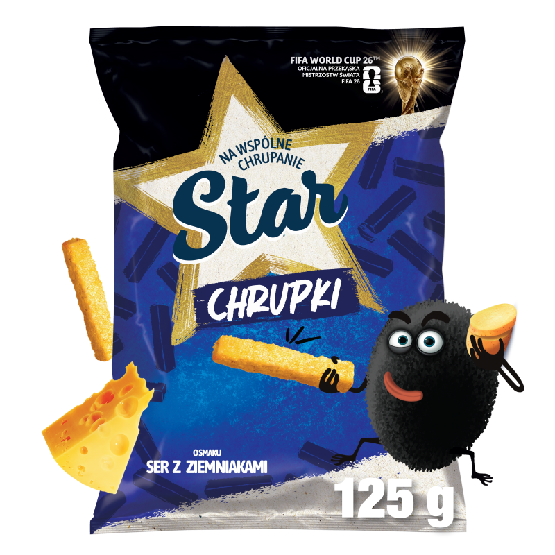 Chrupki kukurydziane o smaku sera z ziemniakami
