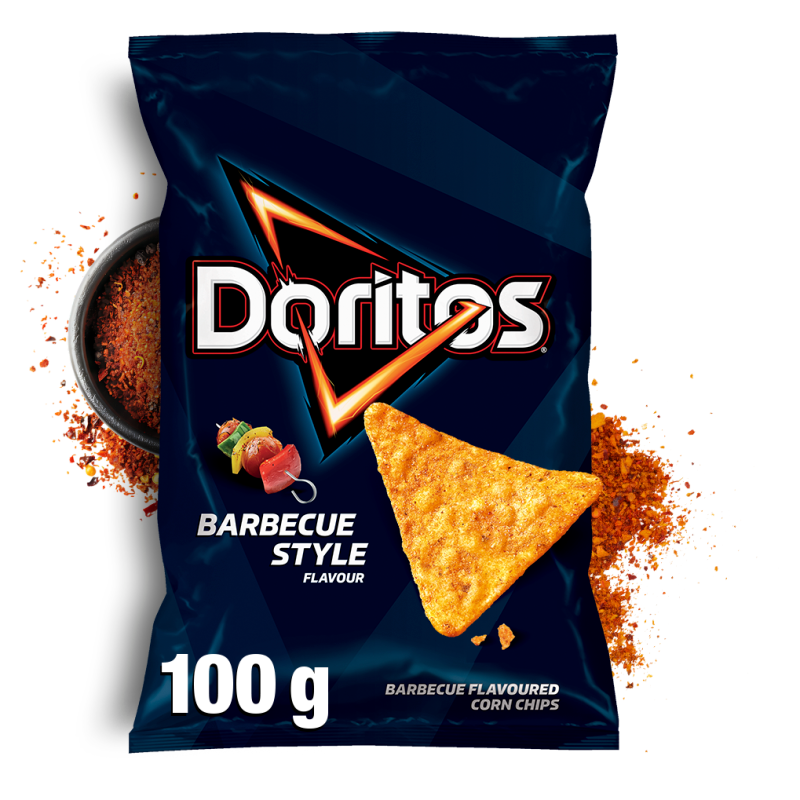 Chipsy kukurydziane o smaku Barbeque