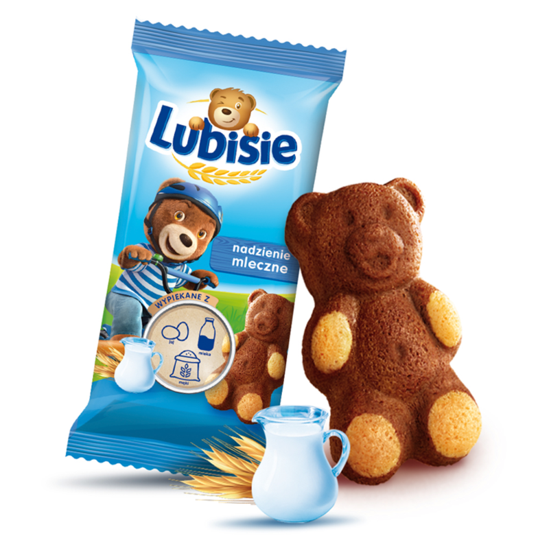 Ciastko biszkoptowe z nadzieniem mlecznym