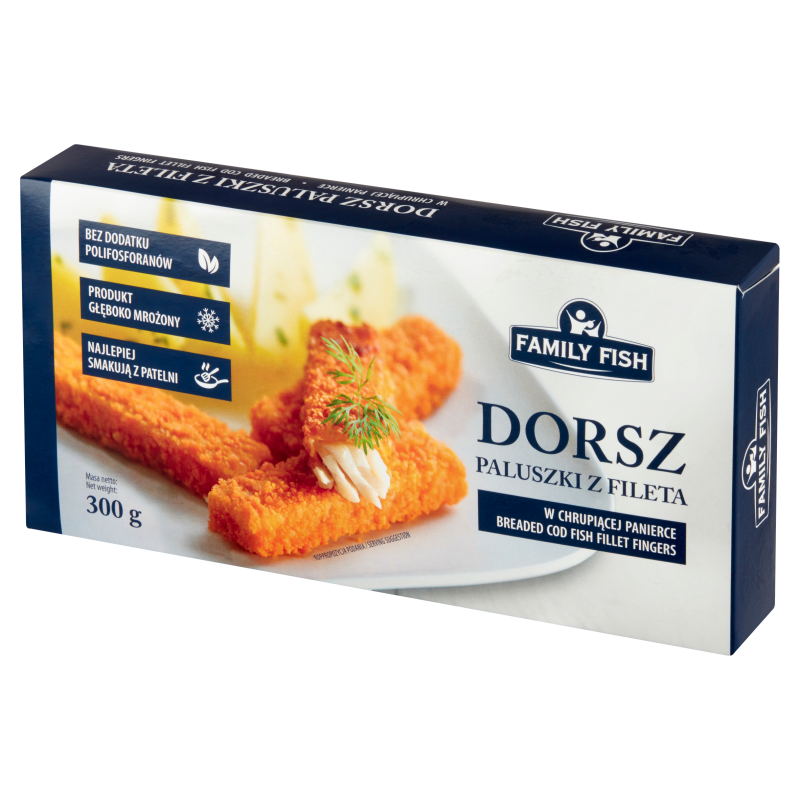 Paluszki rybne panierowane z fileta dorsza